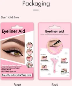 Eyeliner Tool - Wing - Winged Eyeliner - Eyeliner Aid - Applicator - Eyeliner Helper - Mascara Helper - Perfecte Eyeliner - Perfect - Eye Make-Up Tool - -Beroemde Cosmetica Winkel 1007x1200