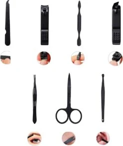 Fritzline© Manicureset 7 Delig - Nagelset Incl. Nagelvijl & Nagelknipper - Nagel Verzorging - Zwart -Beroemde Cosmetica Winkel 1014x1200 1