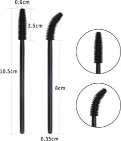 Lashes & More – 50 Stuks Siliconen WimperBorsteltjes – Zwart - Mascara Borsteltjes - Mascara Borstel - Wimper Borstel - Siliconen Wimperborstel - Wimperborstel Voor Wimper Extensions - Siliconen Wenkbrauwborstel -Siliconen Top - Wenkbrauw Kwast -Beroemde Cosmetica Winkel 1029x1200 1