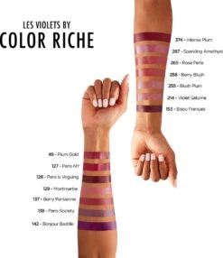 L’Oréal Paris Lippenstift Color Riche Satin - 142 Bonjour Bastille Paars -Beroemde Cosmetica Winkel 1038x1200 3