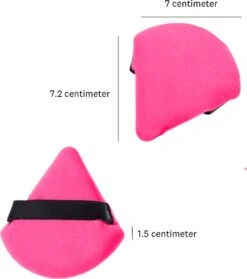 Merkloos Powder Puff - Beauty Blender - Powder Puff Driehoek - 5 Stuks - Hot Pink -Beroemde Cosmetica Winkel 1064x1200 7