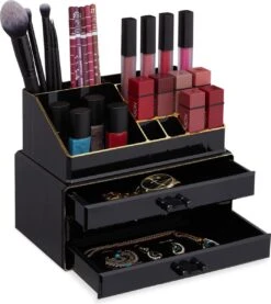 Relaxdays Make-up Organizer Klein - Stapelbaar - Sieradendoosje - Cosmetica - Opbergbox - Wit 22 Relaxdays Make-up Organizer Klein - Stapelbaar - Sieradendoosje - Cosmetica - Opbergbox - Wit -Beroemde Cosmetica Winkel 1071x1200 6