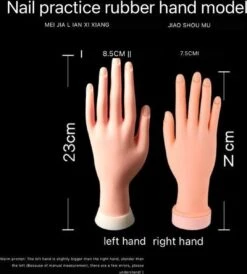 Merkloos Professionele Nagel Oefenhand | Nagellak Oefenhand | Nagelpratijk - Flexibele Hand | Oefenhand Voor Nagels -Beroemde Cosmetica Winkel 1082x1200 1