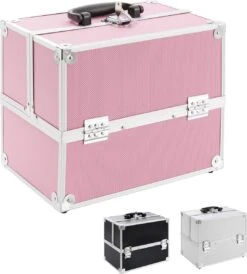 AREBOS Cosmeticakoffer Beauty Case Multikoffer 15 L Roze -Beroemde Cosmetica Winkel 1083x1200 7