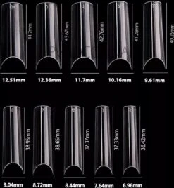 Merkloos Gel Flex 100 Nageltips Met Lijm Transparant XXL Square Half Cover C Nail Tips- French Nail Art Acryl Nagels & Gelnagels -Hoge Kwaliteit- Nagelvijl + Nagellijm -Beroemde Cosmetica Winkel 1106x1200 3