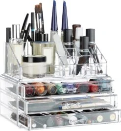 Relaxdays Make-up Organizer Klein - Stapelbaar - Sieradendoosje - Cosmetica - Opbergbox - Wit 23 Relaxdays Make-up Organizer Klein - Stapelbaar - Sieradendoosje - Cosmetica - Opbergbox - Wit -Beroemde Cosmetica Winkel 1108x1200 3