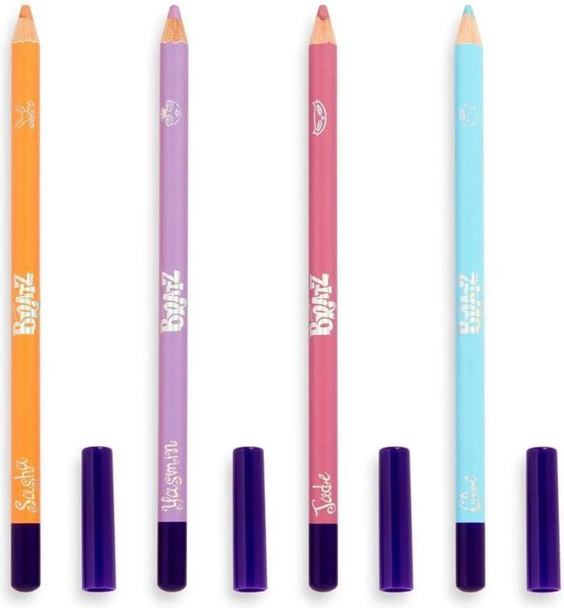 Makeup Revolution X Bratz Kohl Liner Set - Eyeliner/Oogpotlood Set - Pastel Lila, Roze, Oranje & Blauw 3 Makeup Revolution X Bratz Kohl Liner Set - Eyeliner/Oogpotlood Set - Pastel Lila, Roze, Oranje & Blauw