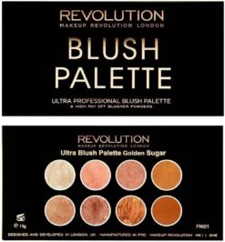 MAKEUP REVOLUTION Ultra Blush Palette Golden Sugar, 13 G -Beroemde Cosmetica Winkel 1114x1200 4