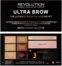 Makeup Revolution Ultra Brow The Ultimate Brow Enhancing Kit - Fair To Medium -Beroemde Cosmetica Winkel 1119x1200 5