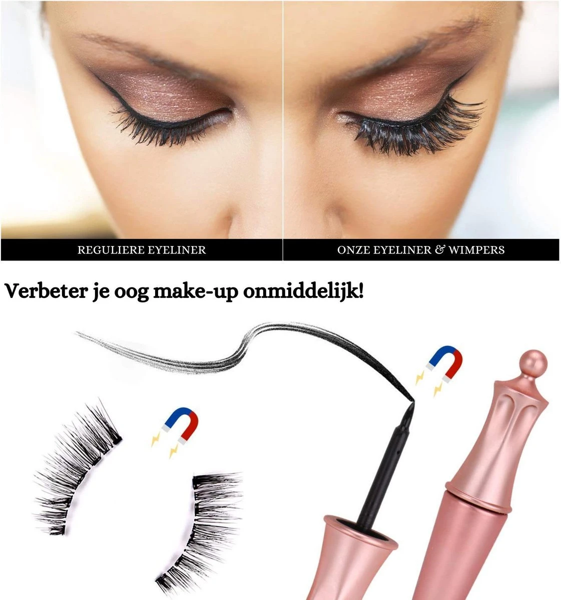 Nepwimpers - Nep Wimpers - Valse Wimpers - Lashes - False Lashes - Magnetische Wimpers - Magnetische Eyeliner - Miami 8 Nepwimpers - Nep Wimpers - Valse Wimpers - Lashes - False Lashes - Magnetische Wimpers - Magnetische Eyeliner - Miami - Afbeelding 6