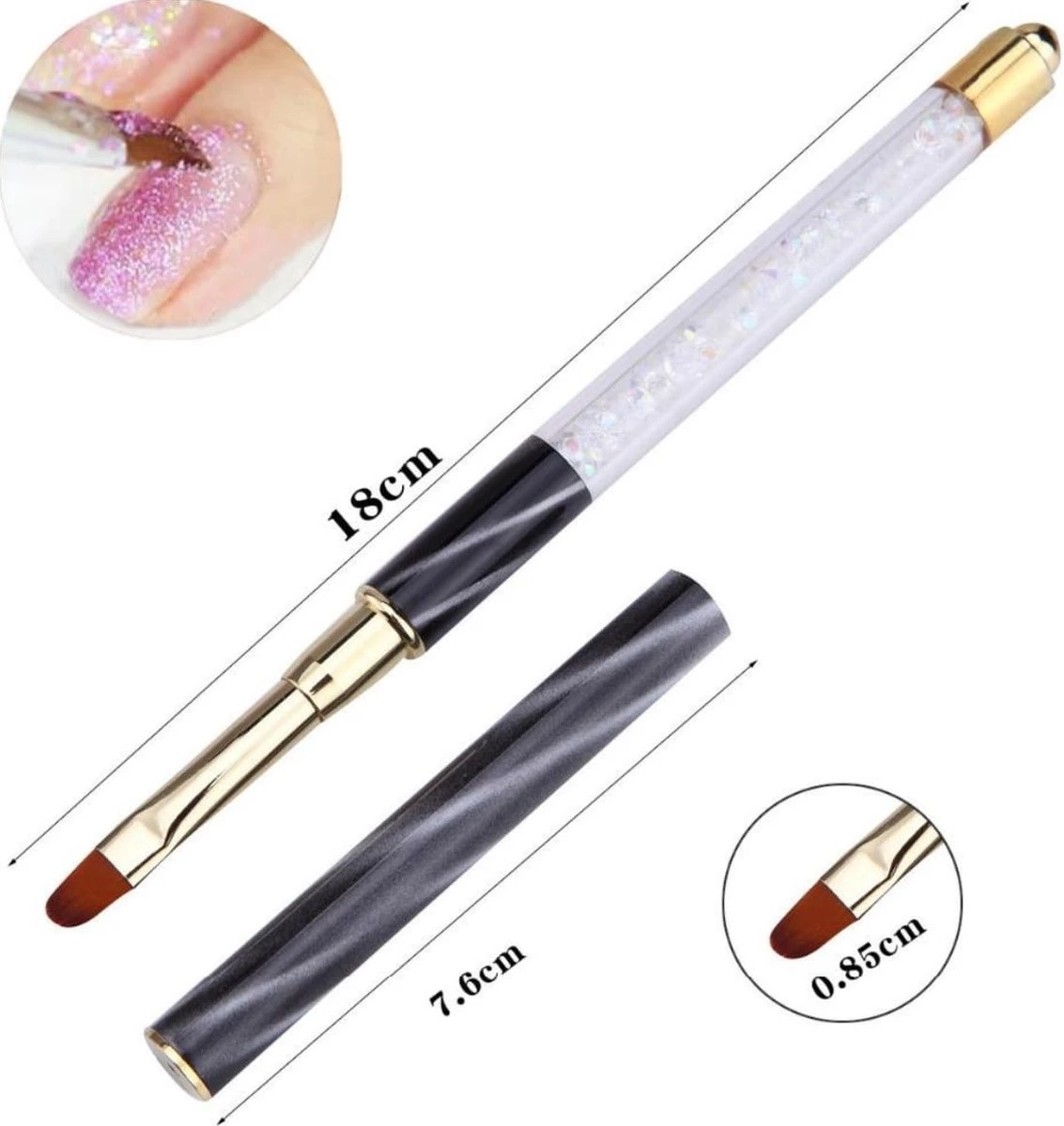 Nail Art Penselen - 8-delig - Penselen - Nail Art Brushes - Nail Art Kwasten - Nail Art - Nail Art Tools - Nail Art Set - Nail Art Kwast - Penselenset - Penselen Set - Penselen Nagels - Nail Art - Nail Art Kit - Nail Art Penseel 8 Nail Art Penselen - 8-delig - Penselen - Nail Art Brushes - Nail Art Kwasten - Nail Art - Nail Art Tools - Nail Art Set - Nail Art Kwast - Penselenset - Penselen Set - Penselen Nagels - Nail Art - Nail Art Kit - Nail Art Penseel - Afbeelding 6