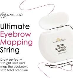 Marie-José & Co - Brow Mapping String - Voor Henna Brows & Microblading - Kleur Draad: Zwart - 1 X 10 M - 50 Toepassingen -Beroemde Cosmetica Winkel 1137x1200 5
