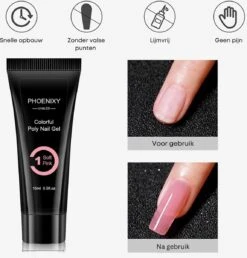 Merkloos Polygel Nagels Starterspakket | 12 Stuks | Langdurig | Polygel Kit | Polygel Nagels | Set 3 -Beroemde Cosmetica Winkel 1150x1200