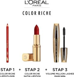 L’Oréal Paris Lippenstift Color Riche Satin - 142 Bonjour Bastille Paars -Beroemde Cosmetica Winkel 1154x1200 11