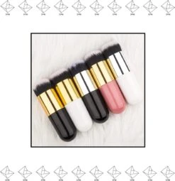 Merkloos EPIN | Poederkwast | Foundation Kwast | Powder Brush | Make-up Kwast | Zwart Met Zilver -Beroemde Cosmetica Winkel 1164x1200 12