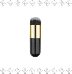 Merkloos EPIN | Poederkwast | Foundation Kwast | Powder Brush | Make-up Kwast | Zwart Met Goud