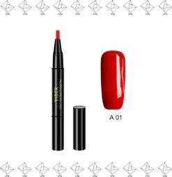 Merkloos EPIN | Nagellak Pen | Gel Nagellak | Makkelijk Mooie Nagels | ROOD