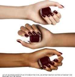 Essie Fresh Mani Nagellak Geschenkset - Base Coat, Rode Nagellak En Top Coat - 3 X 5 Ml -Beroemde Cosmetica Winkel 1166x1200