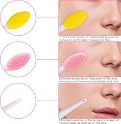 Merkloos Lip Scrub Borstel Set 4-delig - Mee Eters Verwijderen – Gezichtsreiniger – Gezichtsborstel Blackhead Remover -Beroemde Cosmetica Winkel 1166x1200 6