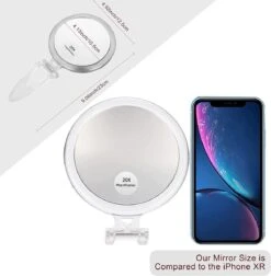 5 Inch, 20x Vergrotende Spiegel, Tweezijdige Spiegel, 20X/1x Vergroting, Opvouwbare Make-upspiegel Met Handheld/standaard, Gebruik Voor Make-up Toepassing, Pincet, En Mee-eter/smetverwijdering. (zilver) 11 5 Inch, 20x Vergrotende Spiegel, Tweezijdige Spiegel, 20X/1x Vergroting, Opvouwbare Make-upspiegel Met Handheld/standaard, Gebruik Voor Make-up Toepassing, Pincet, En Mee-eter/smetverwijdering. (zilver) -Beroemde Cosmetica Winkel 1174x1200 10