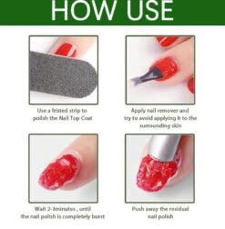 Magic Soak Off Nailpolish Remover - Magische Gellak Remover - 2 X 15 Ml!!! - Inclusief Nagelvijl, Bokkepootje En Olie - Nagellak Verwijderaar - Gellak Remover - -Beroemde Cosmetica Winkel 1175x1200