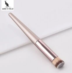 San Vitale® - Luxe Professionele Make Up Kwasten Set - Make Up Brush - Vegan Penselen - Inclusief Pouch - Make Up Pouch Met 10-delig Penselen Set - Champagne/goud -Beroemde Cosmetica Winkel 1175x1200 6