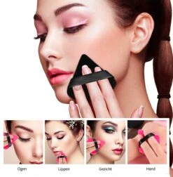 Merkloos Powder Puff Driehoek - Beauty Blender - Powder Puff - Poederdons - 12 Stuks - Zwart -Beroemde Cosmetica Winkel 1178x1200 4