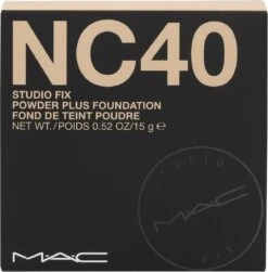 MAC Studio Fix Powder Plus Foundation - NC40 - 15 G - Poeder Foundation -Beroemde Cosmetica Winkel 1181x1200 5