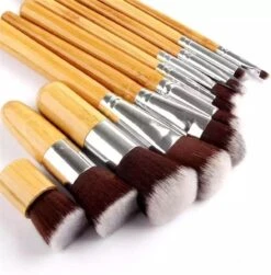 10-delig Bamboe Make-up Geschenkset- Make-up Kwasten - Make Up Brush- Poederkwast -Make Up Penselen Set -Foundation Kwast- Poeder Kwast- Concealer Brush- Lip Brush -Beroemde Cosmetica Winkel 1181x1200 8