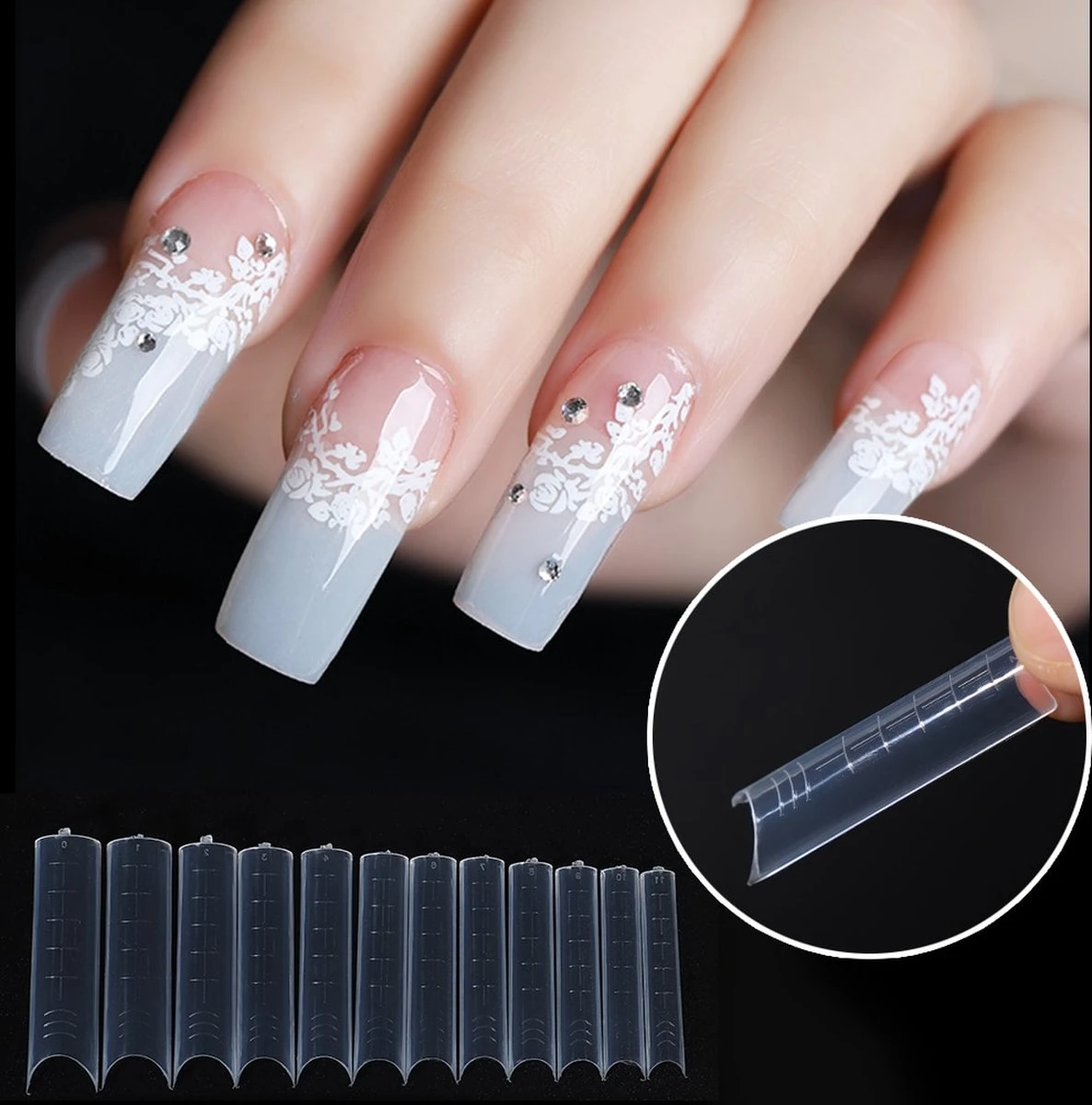 Royala Mold07 Dual System Forms - Mold - 120 Stuks - 12 Maten In Handige Tipbox - Polygel Tips - Voor Polygel En Acrylgel - Mix System Forms - Tips Voor Polygel - Royala Dual Mold Tips Line 4 Royala Mold07 Dual System Forms - Mold - 120 Stuks - 12 Maten In Handige Tipbox - Polygel Tips - Voor Polygel En Acrylgel - Mix System Forms - Tips Voor Polygel - Royala Dual Mold Tips Line - Afbeelding 2