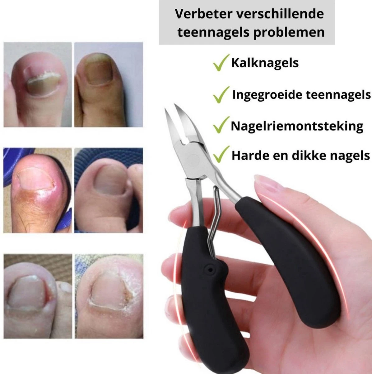 Nagelschaar Inclusief Nagelvijl - Nageltang Voor Harde Teennagels - Nagelknipper Tegen Kalknagels - Harde Nagels - Pedicureset - Manicureset Teennagelknipper - Teennagelschaar 4 Nagelschaar Inclusief Nagelvijl - Nageltang Voor Harde Teennagels - Nagelknipper Tegen Kalknagels - Harde Nagels - Pedicureset - Manicureset Teennagelknipper - Teennagelschaar - Afbeelding 2