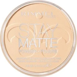 Rimmel London Stay Matte Pressed Powder - 001 Transparent - Powder -Beroemde Cosmetica Winkel 1197x1200 11