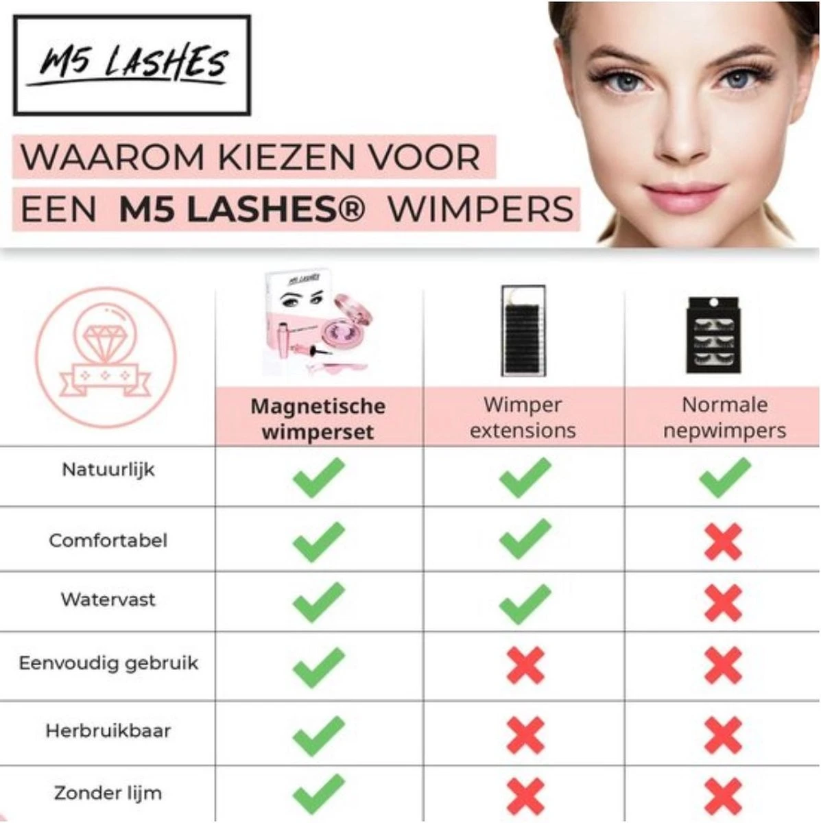 Nepwimpers - Nep Wimpers - Valse Wimpers - Lashes - False Lashes - Magnetische Wimpers - Magnetische Eyeliner - Miami 11 Nepwimpers - Nep Wimpers - Valse Wimpers - Lashes - False Lashes - Magnetische Wimpers - Magnetische Eyeliner - Miami - Afbeelding 9