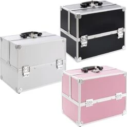 AREBOS Cosmeticakoffer Beauty Case Multikoffer 15 L Roze -Beroemde Cosmetica Winkel 1197x1200 37