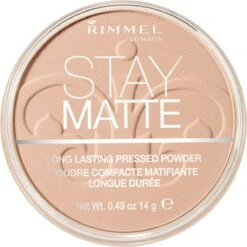 Rimmel London Stay Matte Pressed Powder - 005 Silky Beige -Beroemde Cosmetica Winkel 1198x1200 16