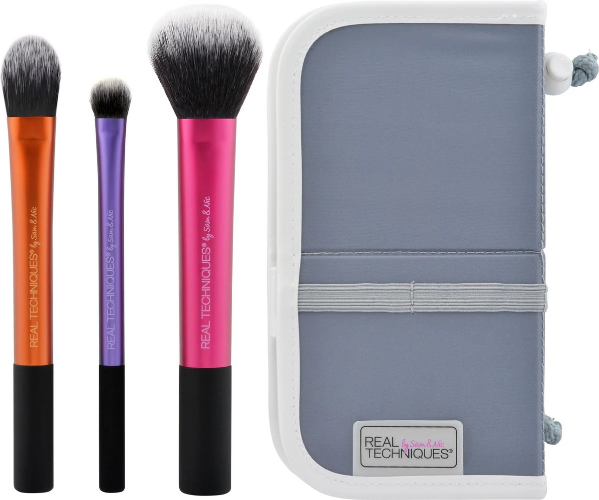 Real Techniques Essentials Set - 3 Delig - Make-up Kwastenset 3 Real Techniques Essentials Set - 3 Delig - Make-up Kwastenset