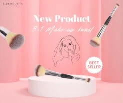 Foundation - Poeder - Make-up Kwast- Foundation Kwast - Concealer Kwast 3-in 1 - Must-have - Cadeau - Verjaardag - Populair - Trendy - Efficiënt - Tijdbesparend -Beroemde Cosmetica Winkel 1200x1005 2