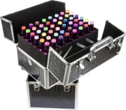 Cosmetica Of Nagel Koffer XL Zwart Glad -Beroemde Cosmetica Winkel 1200x1050 2