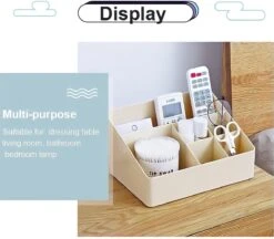 Merkloos Make-Up Organizer - Opbergdoos - Cosmetica - Grijs - Sieraden - Nagelak - Make Up Organizer - Make Up Organizers -Beroemde Cosmetica Winkel 1200x1050