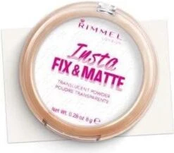 Rimmel London Insta Fix & Matte Make-uppoeder - 01 Clear -Beroemde Cosmetica Winkel 1200x1052 1