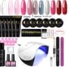 Royala - Professionele Poly Gel Starter Kit POG3. – 6 Kleuren Polygel + 6 Kleuren UV Gel - 12 Kleuren Polygel Pakket - Incl. 36 W UV Nageldroger - Poly Acryl Nagels - Nail Art - Gel Lak -Beroemde Cosmetica Winkel 1200x1056