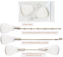 Face Lift Tape - Licht Haar - Facelift Zonder Chirurgie - Instant Eyes, Face And Neck Lift - Blond/wit/licht Haar - 40 Stuks - Transparent -Beroemde Cosmetica Winkel 1200x1077 4