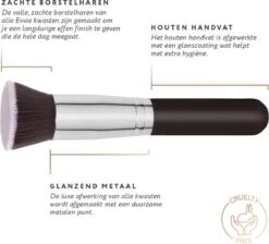 Evvie Set Van 10 Make-up Kwasten Kabuki - Zwart-Zilver -Beroemde Cosmetica Winkel 1200x1090 4