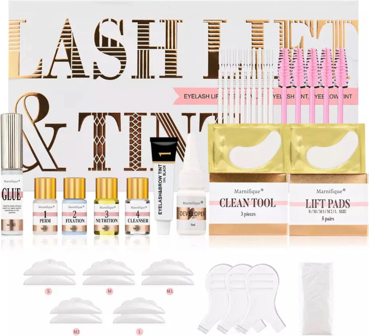 Marnifique® - Professional Lash Lift Kit - Wimper Lift - Inclusief Zwarte Wimperverf - Wimperlifting Set - Brow Lamination - Starterkit - Voor Professioneel Gebruik 9 Marnifique® - Professional Lash Lift Kit - Wimper Lift - Inclusief Zwarte Wimperverf - Wimperlifting Set - Brow Lamination - Starterkit - Voor Professioneel Gebruik - Afbeelding 7