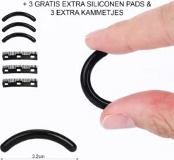 INTER-ESQUE® Wimperkruller - Eyelash Curler + 3x Gratis Extra Siliconen Pad & 3x Extra Kam - Zwart 13 INTER-ESQUE® Wimperkruller - Eyelash Curler + 3x Gratis Extra Siliconen Pad & 3x Extra Kam - Zwart -Beroemde Cosmetica Winkel 1200x1099 6