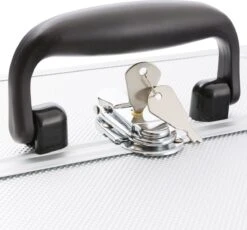 AREBOS Cosmetica Koffer - Beauty Case - Cosmetica Trolley - 15 L - Zilber -Beroemde Cosmetica Winkel 1200x1116 5