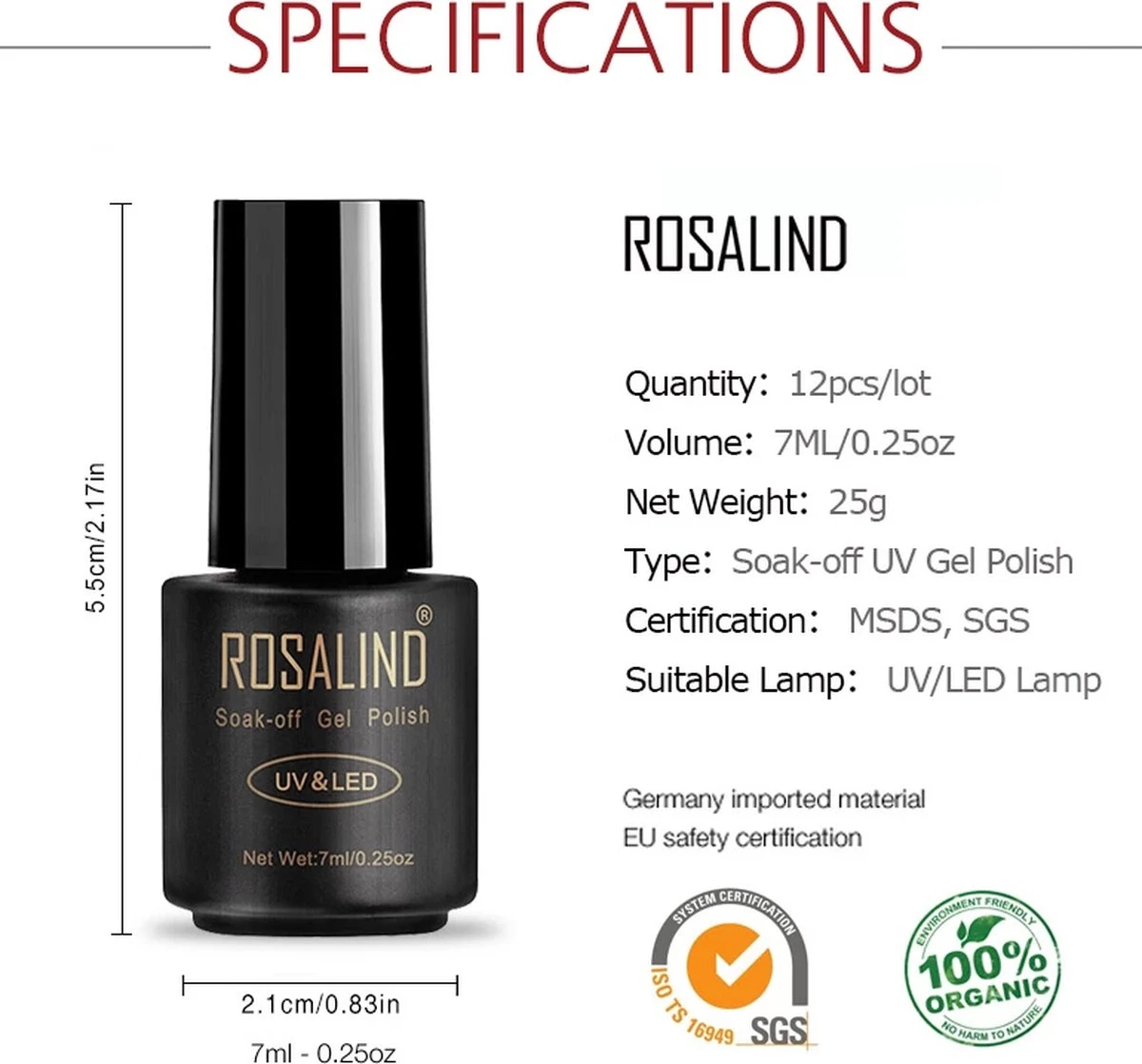 Merkloos Gel Polish Set 14P - Voor Manicure - 12 Stuks - Uv Kleuren, Kleurcode 12-11 - Gel Nagellak Semi Permanente Hybrid - Nail Art Gel Lak Set & Kits RATC12-11 6 Merkloos Gel Polish Set 14P - Voor Manicure - 12 Stuks - Uv Kleuren, Kleurcode 12-11 - Gel Nagellak Semi Permanente Hybrid - Nail Art Gel Lak Set & Kits RATC12-11 - Afbeelding 4