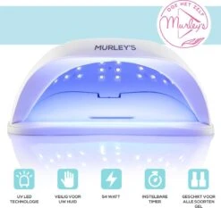 Murley’s Pro Dual Nagellamp Gellak Nageldroger - UV LED Nagel Lamp - 54 Watt - 36 LED’s -Beroemde Cosmetica Winkel 1200x1134 1