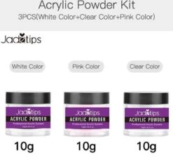 Acrylnagels Set | Nail Art | Liquid MMA Free | Wit, Roze & Transparant -Beroemde Cosmetica Winkel 1200x1134 2