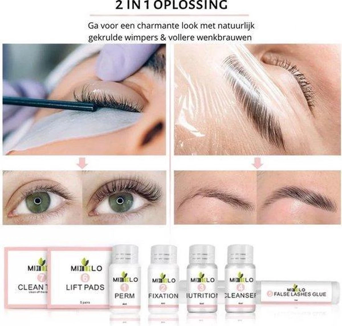Mimlo Professionele Wimper & Wenkbrauw Lifting Set - Lash Lift Kit - Wimperlifting Set - Browlift - Permanente Wimper Kruller - Lash & Brow Lift Kit 11 Mimlo Professionele Wimper & Wenkbrauw Lifting Set - Lash Lift Kit - Wimperlifting Set - Browlift - Permanente Wimper Kruller - Lash & Brow Lift Kit - Afbeelding 9